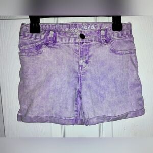 Gap Kids Purple Wash Jean Shorts Girls Size 10.